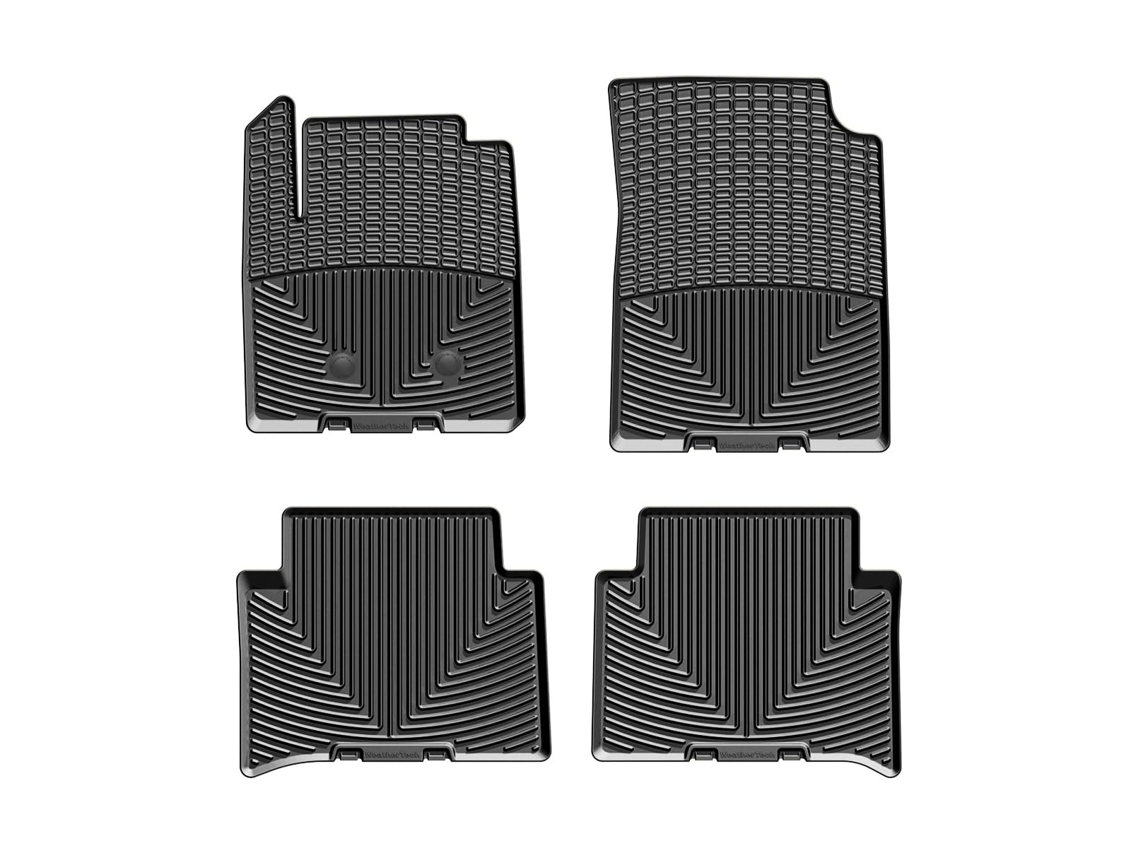 WeatherTech All-Weather Floor Mats for GMC Canyon, Colorado 1st & 2nd Row (W348-W349), Black