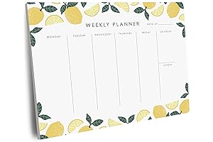 Tear-Off Weekly Calendar Pad: Stay Organized in Style