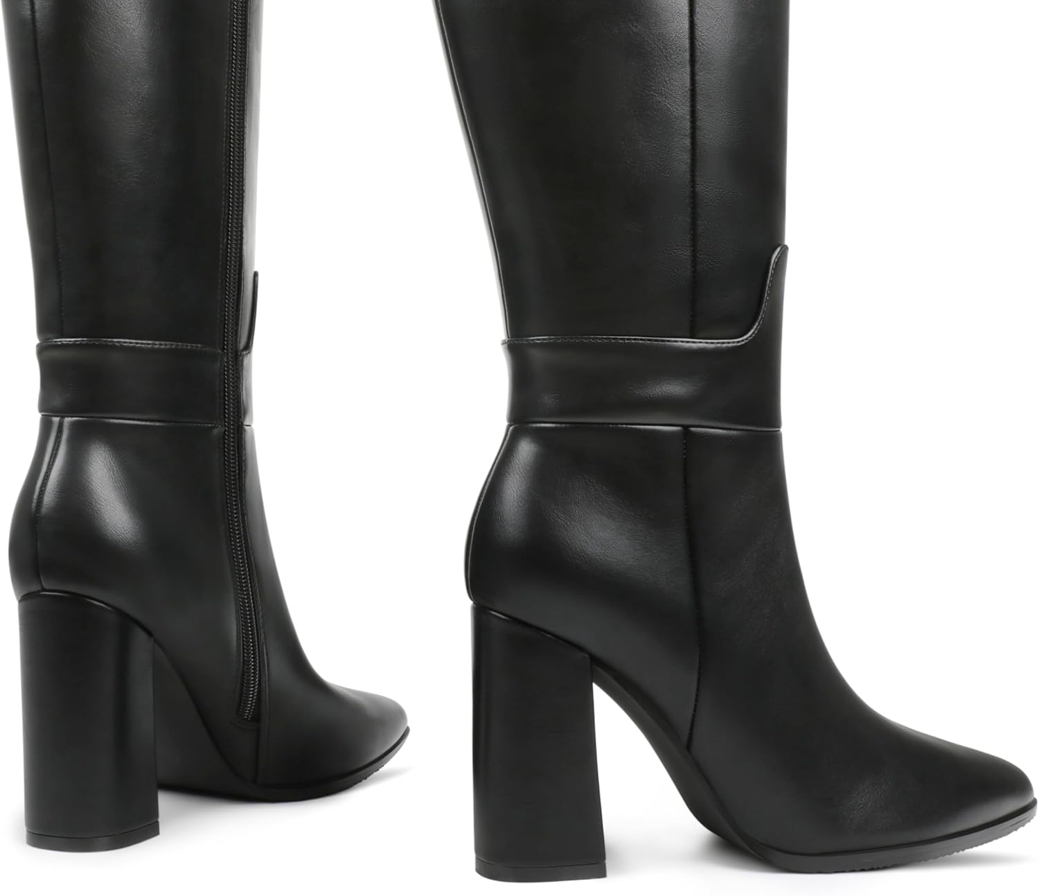 Dance&Style Women's Tall Boots Pointed Toe Boots for Women Knee High Heeled Long Boots - Image 5