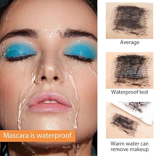 Miniatura 3 de Rímel de pestañas de fibra de seda 4D, extensiones de pestañas líquidas, voluminizadoras y alargadoras, pestañas postizas efecto rímel, volumen y