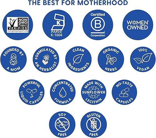 Miniatura 9 de Motherlove More Milk Plus (180 cápsulas líquidas) Suplemento de lactancia a base de fenogreco para apoyar el suministro de leche materna, sin OMG,