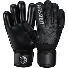 Football Goalkeeper Gloves with Finger Protection and Double Wrist Protection Goalkeeper Gloves Strong Grip for Children Teenagers and Adults Men and Women