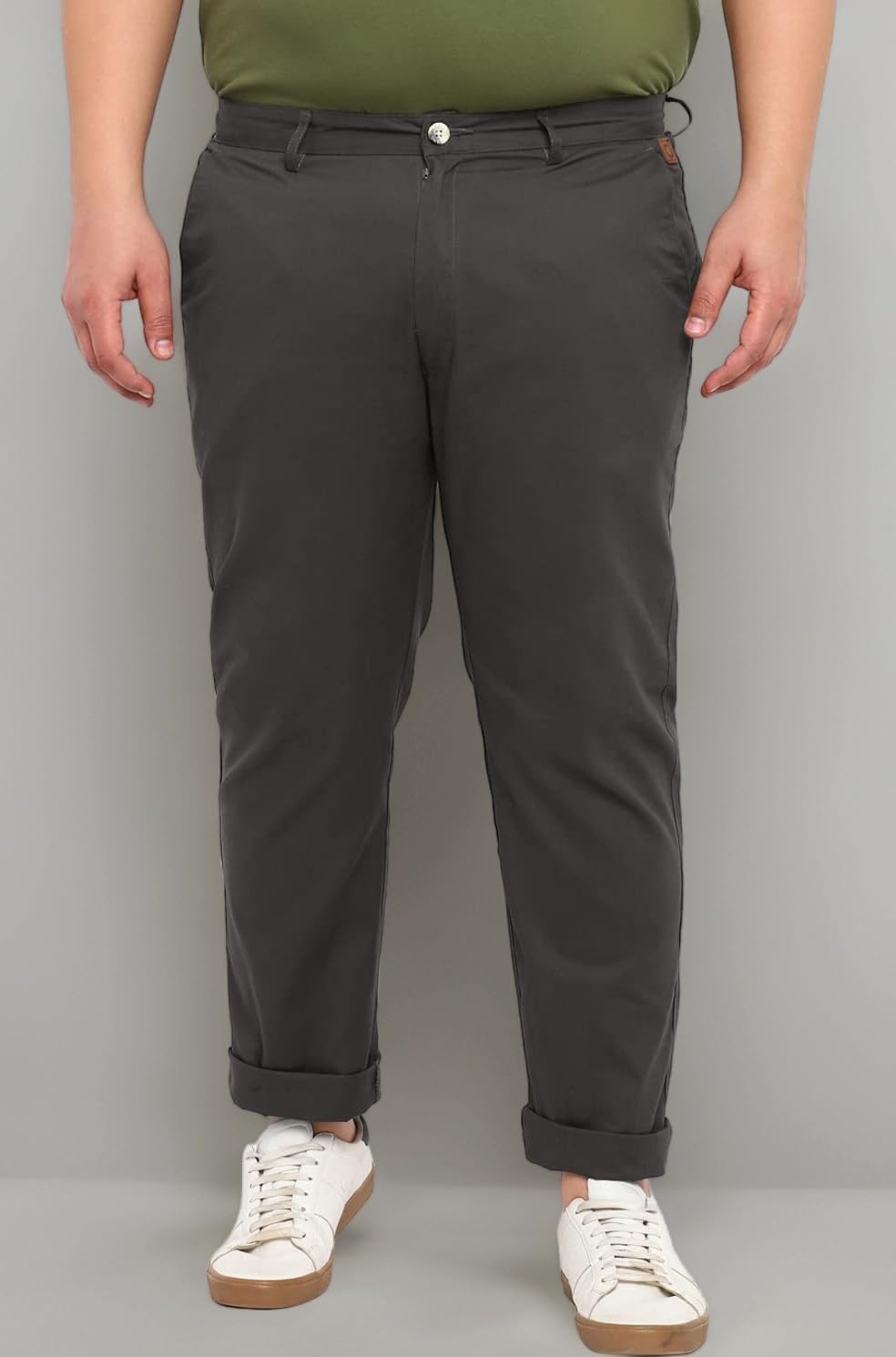 Urbano Plus Men's Regular Fit Mid Rise Trouser