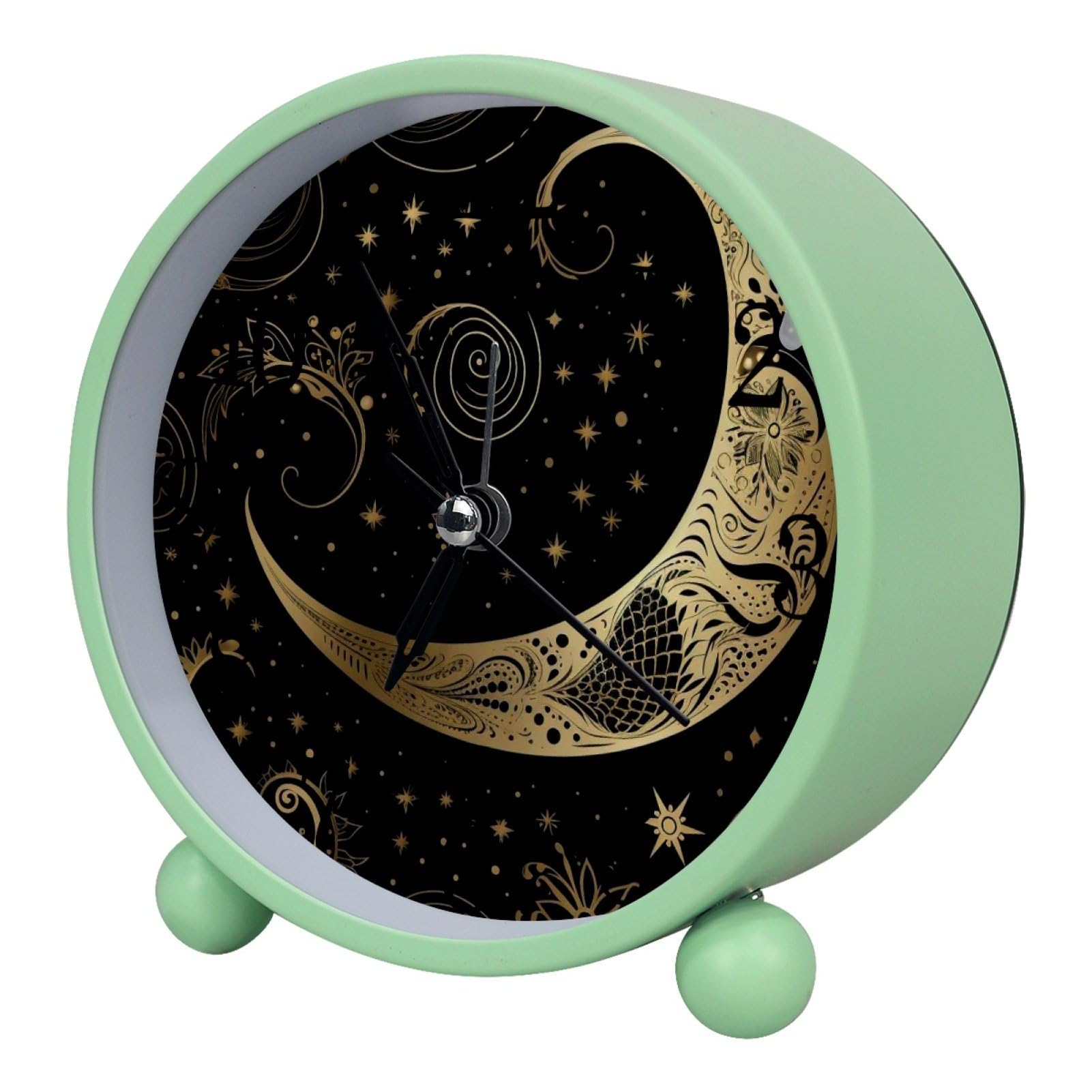 etoenbrc Battery Operated Clock Slient Plastic Table Clock Battery Operated Bedside Alarm Clock with Light for Bedroom Living Room(Color215)