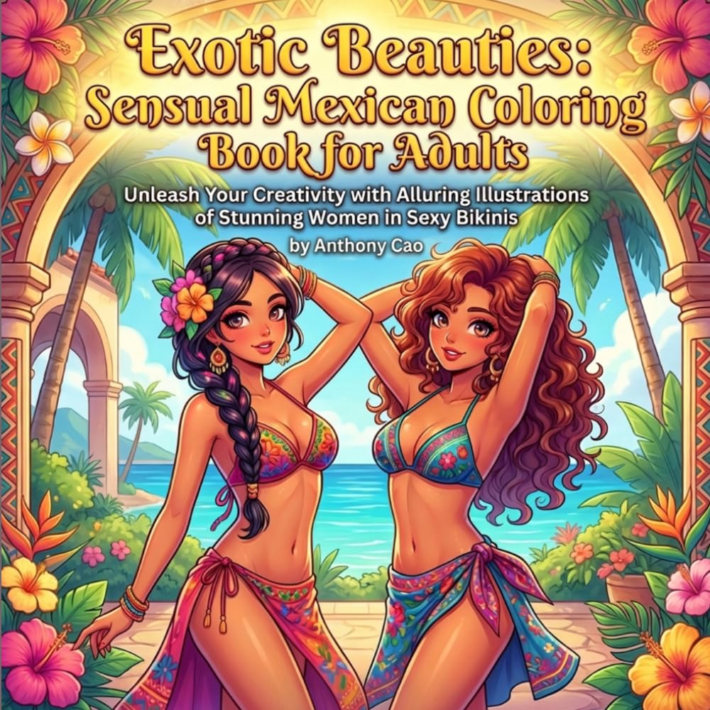 Exotic Beauties: Sensual Mexican Coloring Book for Adults: Unleash Your Creativity with Alluring Illustrations of Stunning Women in Sexy Bikinis (Teen To Adults sensuals)