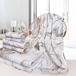 marble effect towels