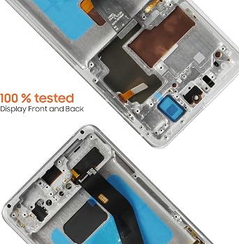 OLED for Samsung Galaxy S21 Ultra Screen Replacement for S21 Ultra LCD Display SM-G998B SM-G998U LCD Digitizer Touch Screen Assembly with Frame Silver