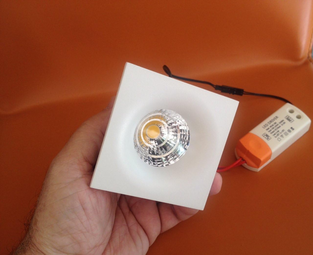 Square Led High Hat 3 3/8" wide by 2 1/2" high Dimmable