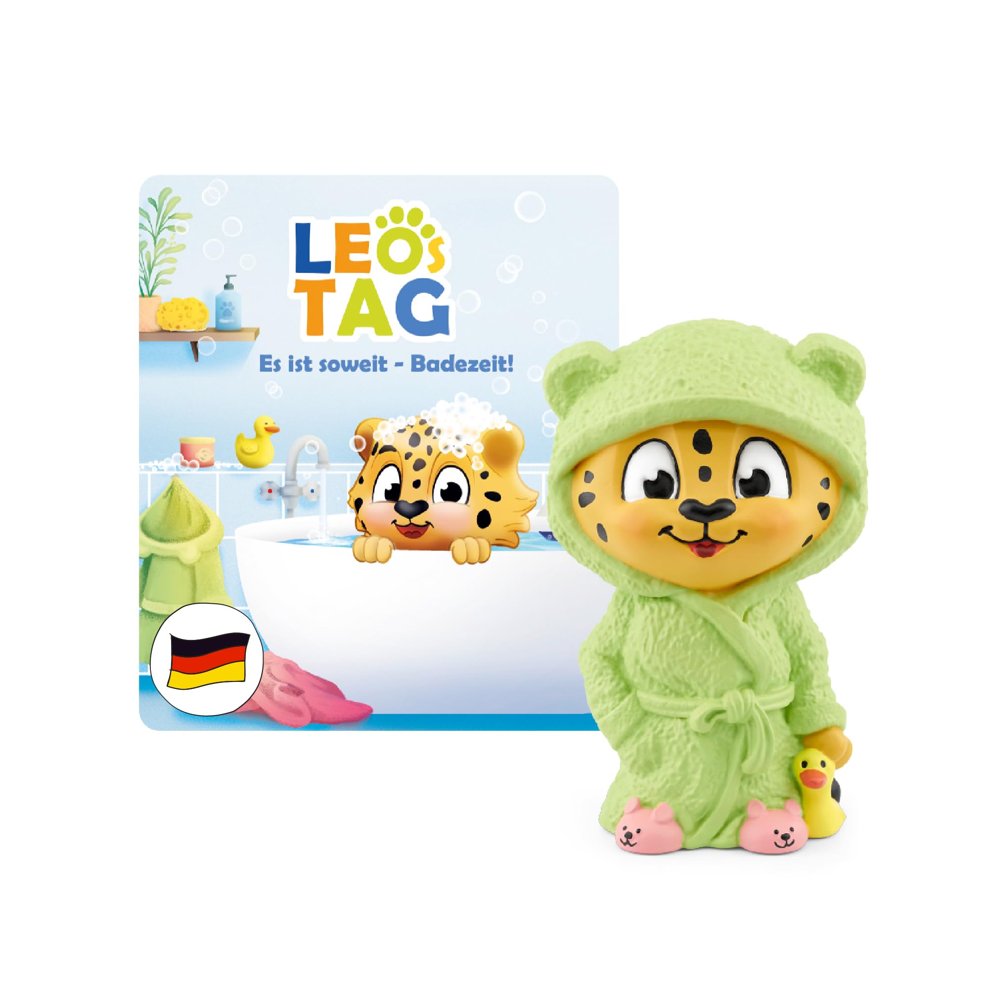 tonies Audio Figures for Toniebox, Leo's Day - It's So Far - Bath Time! Audio Play with Songs for Children from 3 Years, Playing Time Approx. 50 Minutes