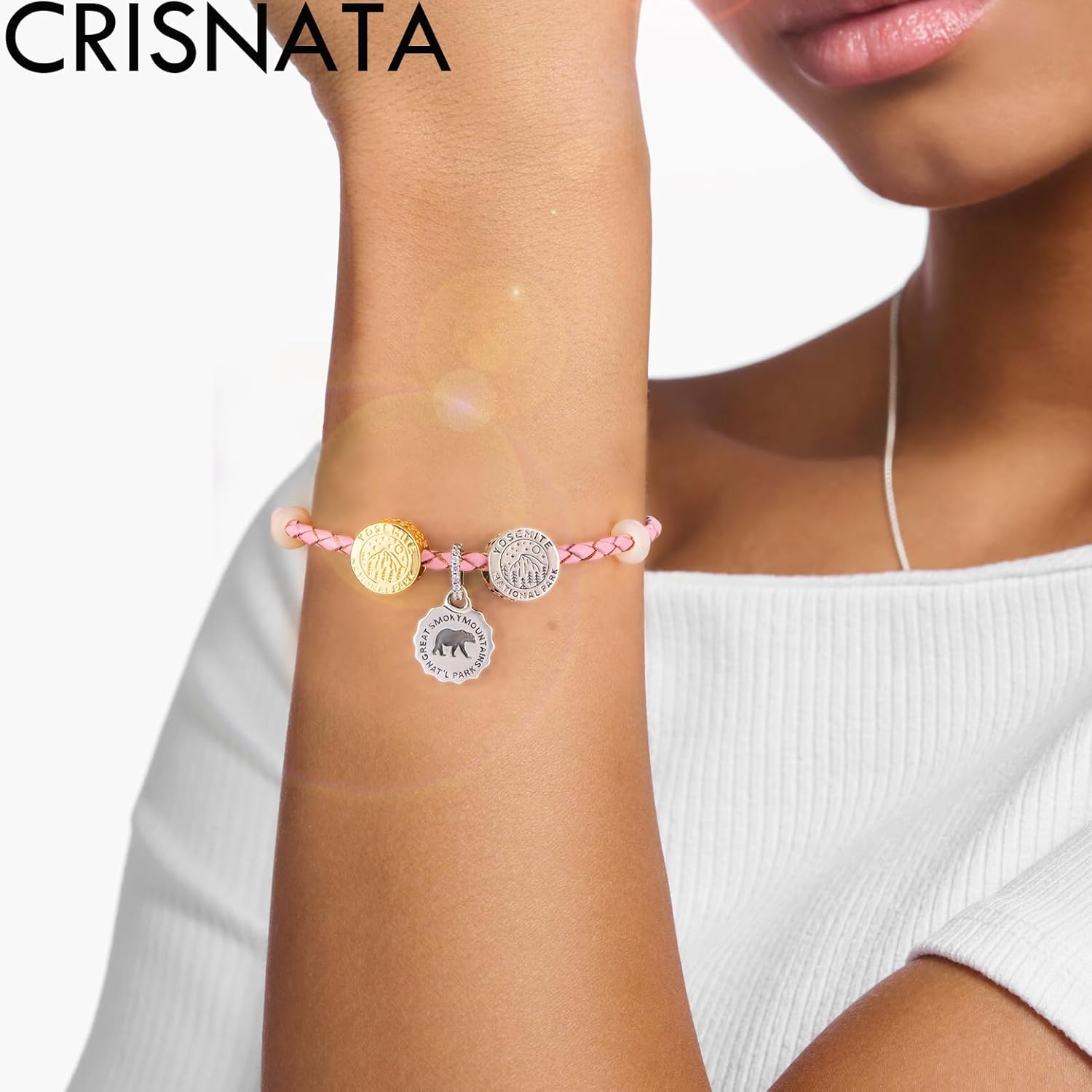 Yosemite National Park in California Charms, Vintage 925 Sterling Silver Round Beads fits Pandora American Travel Bracelet, Gifts for USA Souvenir/Mothers Day/Christmas - Image 5