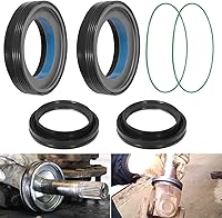 Hihitomorrow Front Axle Knuckle & Tube Seal Kit for 1998-2004 Ford Super Duty F250 F350 F450 F550 Excursion Dana 50/60 - Replaces OEM 50491 50381 41784-2