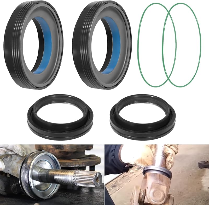 Kit de retentores do semieixo dianteiro Hihitomorrow para Ford Super Duty F250 F350 Dana 50/60 1998–2004 – 6 peças