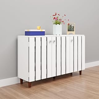 VIKI | Shoe Rack with 3 Window Pattern Ventilated Doors, Shoe Storage,Shoe Cabinet for Hallway, Organizer Unit for Entrywa Price In India