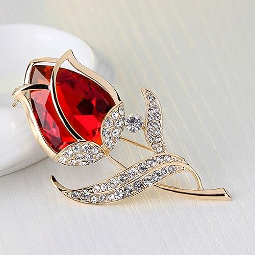 Miniatura 7 de Xuyuan Rhinestone Brooch Pin  Wedding Brooch Pins for Women,Elegant Dress Accessories Jewelry for Wedding, Parties, Valentines Day Gift