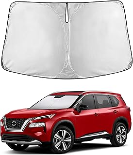 Windshield Sunshade Compatible for Nissan Rogue 2021-2024 2025 2026, (Not for Rogue Sport) Sun Visor for Front Windshield & Window Sun Shade Cover, UV Heat Protector, Car Accessories