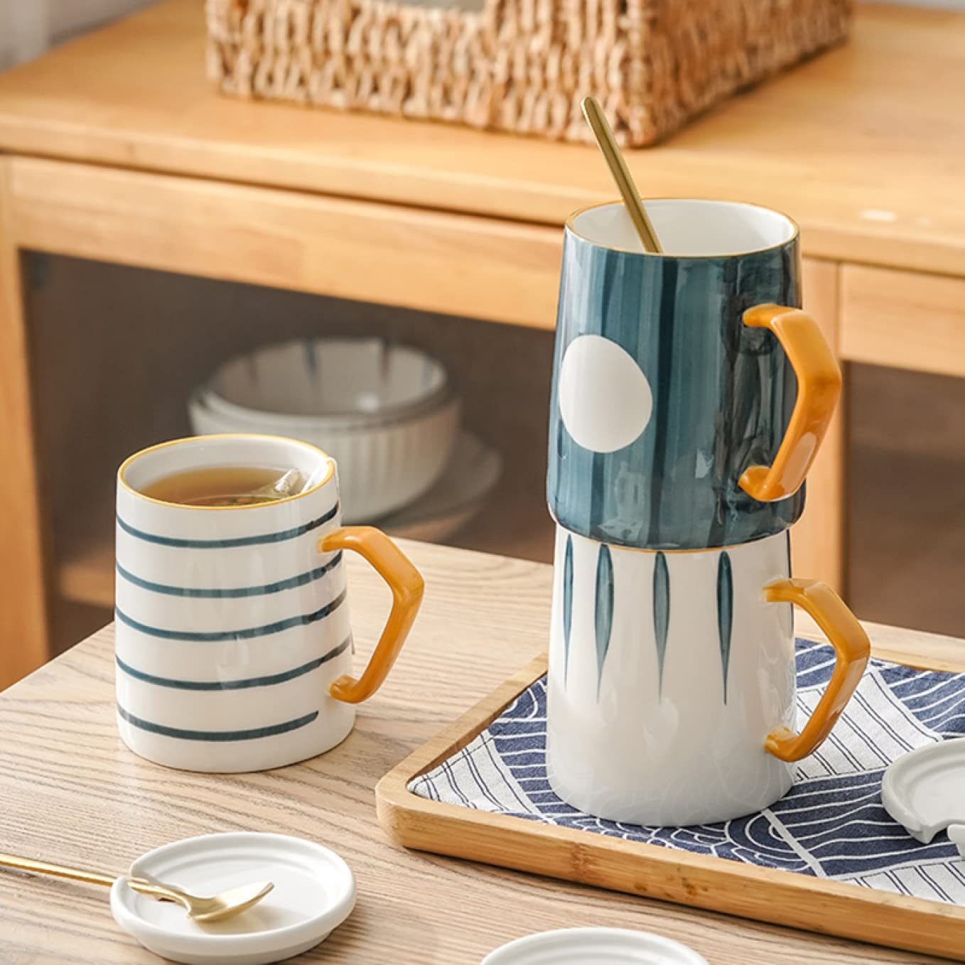 Amazon.co.jp: [ロトンシハイ] マグカップ キッチン シンプル カラフル