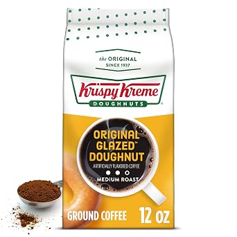 Krispy Kreme Doughnuts Original Glazed Donut Ground Coffee, Bagged 12oz