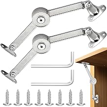 2 Pieces Adjustable Lift Lid Support Hinges, Zinc Alloy Lid Support Hinges, Lid Support Hinges, for Kitchen Cupboard Door, Cupboard Door