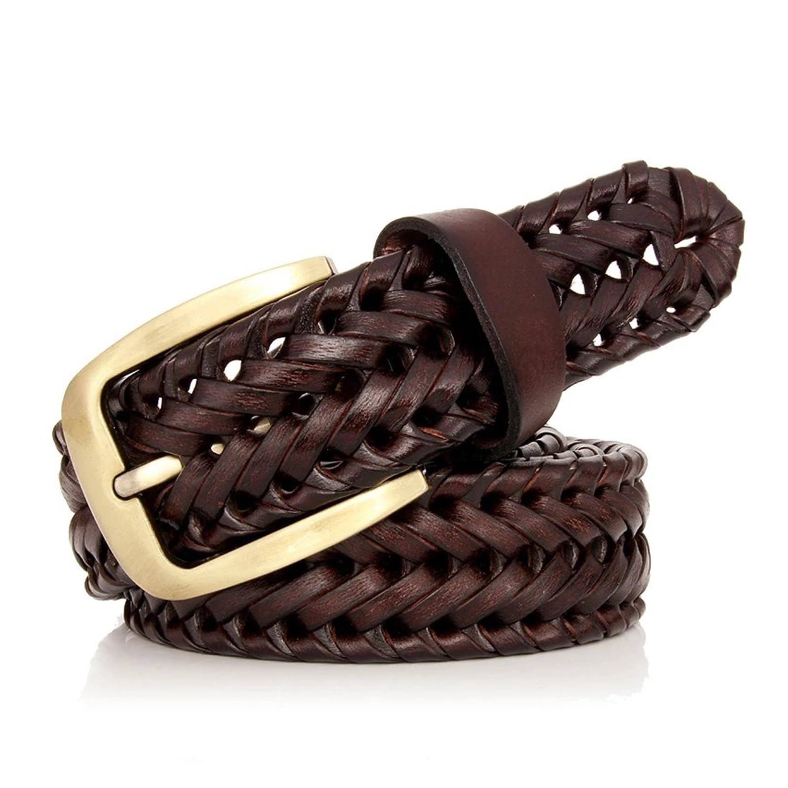 Ceinture Cuir Tressé Ceinture en cuir véritable