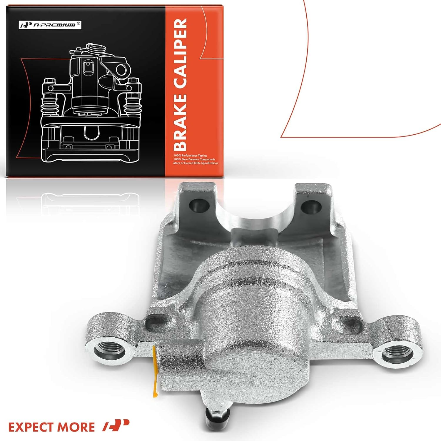 A-Premium Disc Brake Caliper Assembly Without Bracket Compatible with Select Mitsubishi Models - Lancer 2004-2006, Outlander 2005-2006, L4 2.4L - Rear Left Driver Side