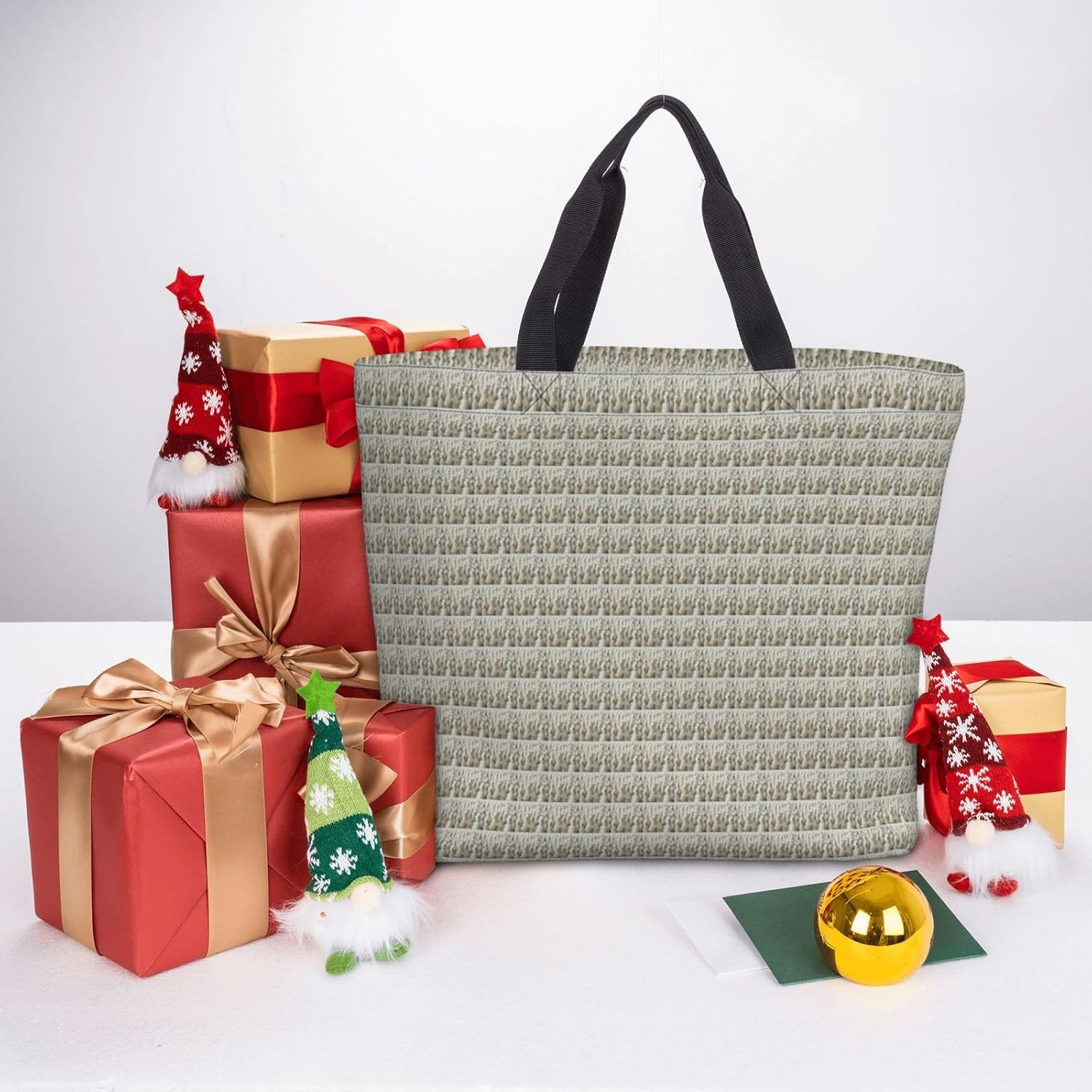 Cute Llama Print Eco-Friendly Tote Lightweight Grocery Bag Daily Commuting Travel Beach Gym Use