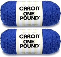 Vista 19 de Caron Hilo blanco de una libra, paquete de 2 unidades de 16 onzas, acrílico, 4 medianos (peinado), 812 yardas, tejido/ganchillo