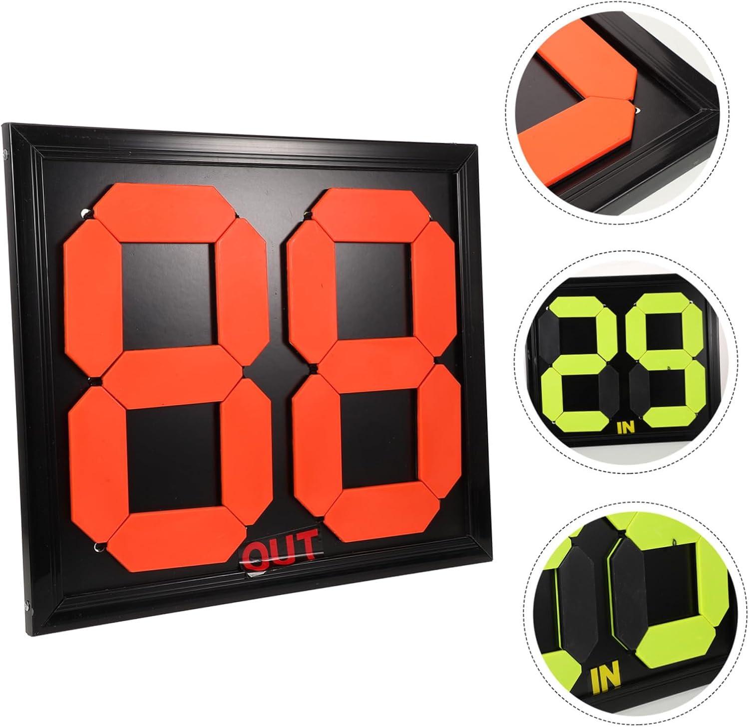 Manual Soccer Substitution Board for Referees Football Match Equipment with Clear Plates Capacity Player Change Tool for Efficient Game Management