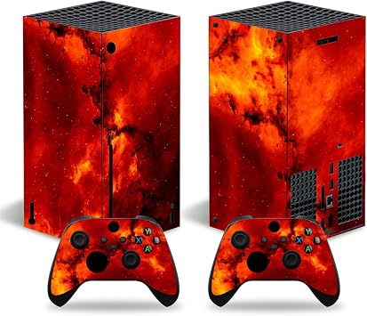 Skin Wrap Protective Console Sticker Compatible with Xbox Series X Orange