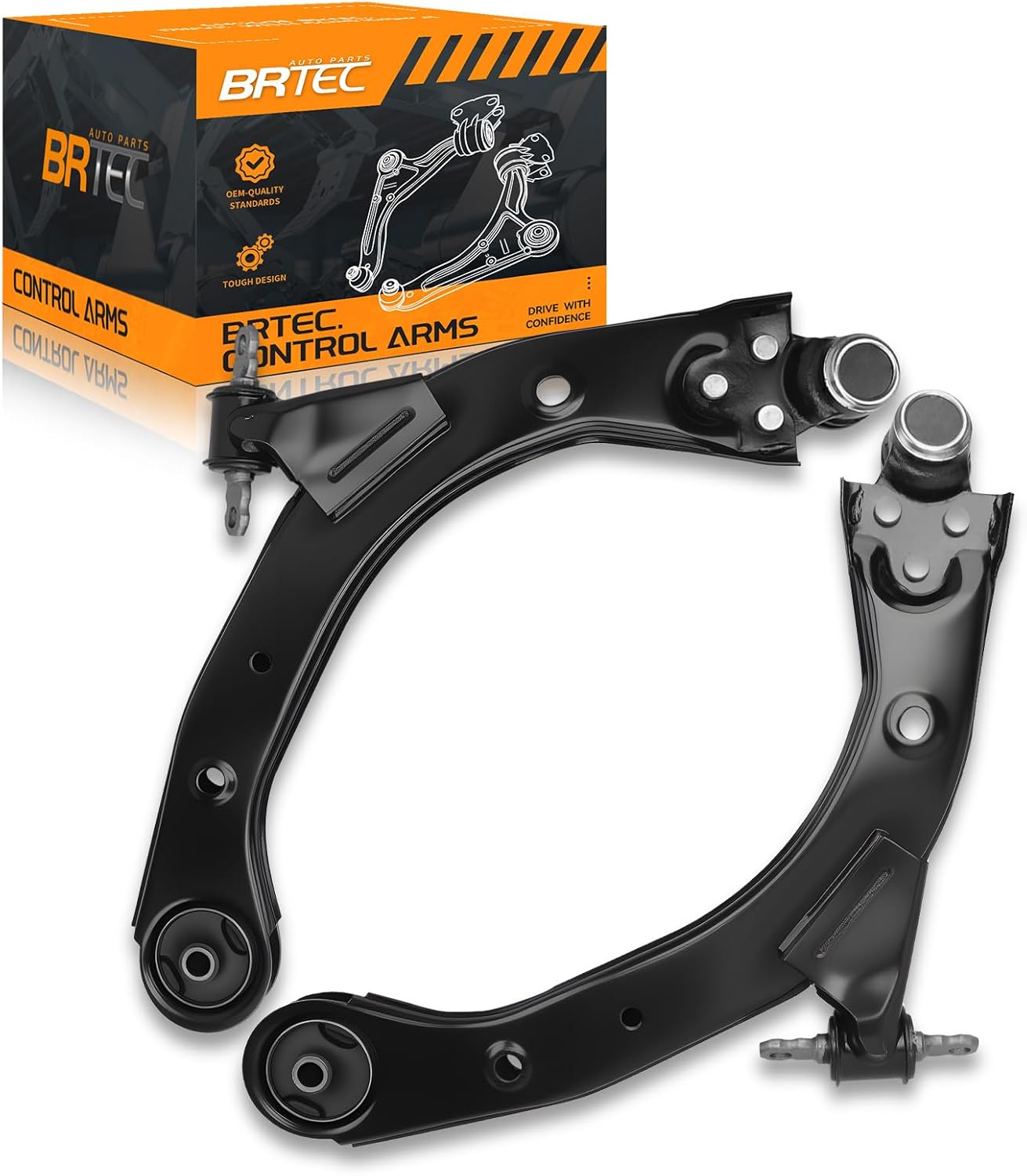 Front Lower Control Arm Compatible with Chevy Cobalt 2005-2010, HHR 2005-2011; Saturn Ion 2003-2007; Pontiac G5 Pursuit - K620301 K620302