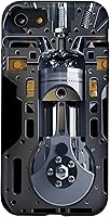 Vista 18 de Mecánico Motor Metal Pistón Cilindros Metal PC Case para iPhone 17