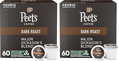 Vista 44 de Peet's Coffee, Cápsulas K-Cup Dark Roast para cafeteras Keurig, tostado francés, 88 unidades (4 cajas de 22 cápsulas K-Cup)