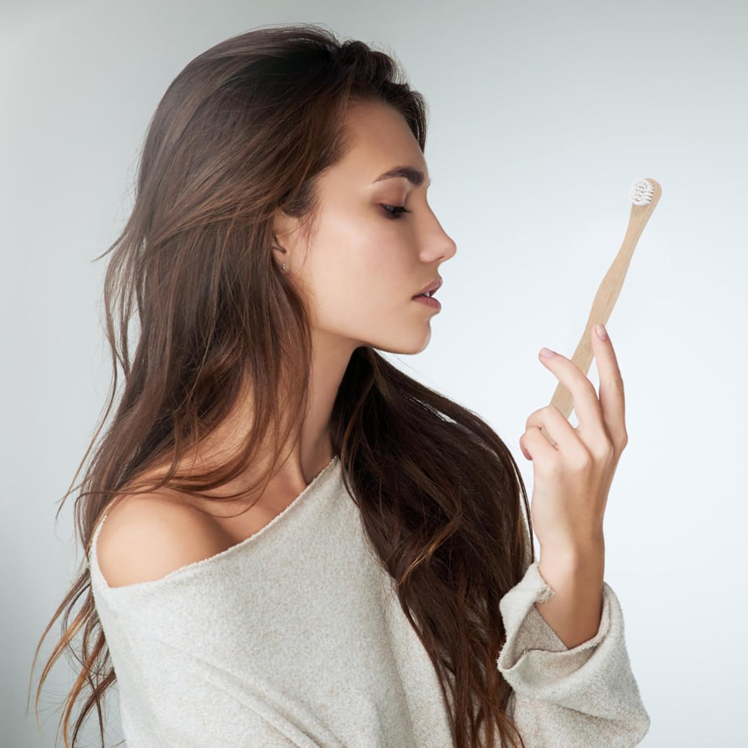 4pcs Scraper de Língua de Bambu para Adultos: Escova Ergonômica para Cuidado Oral que Reduz Mau Hálito e Melhora o Sabor com Design Durável e Atraente - Imagem 5