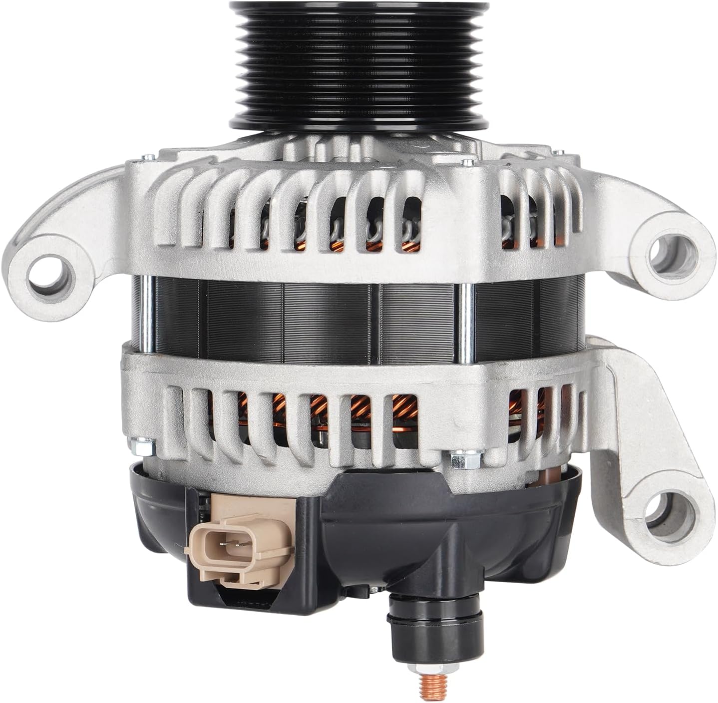 Alternator for V8 6.4L Ford F-250 Super-Duty, F-350 Super-Duty 2008 2009 2010, Exc Dual Alt System, Only power generation, AND0457, 104210-5430, 11291, 400-52253R