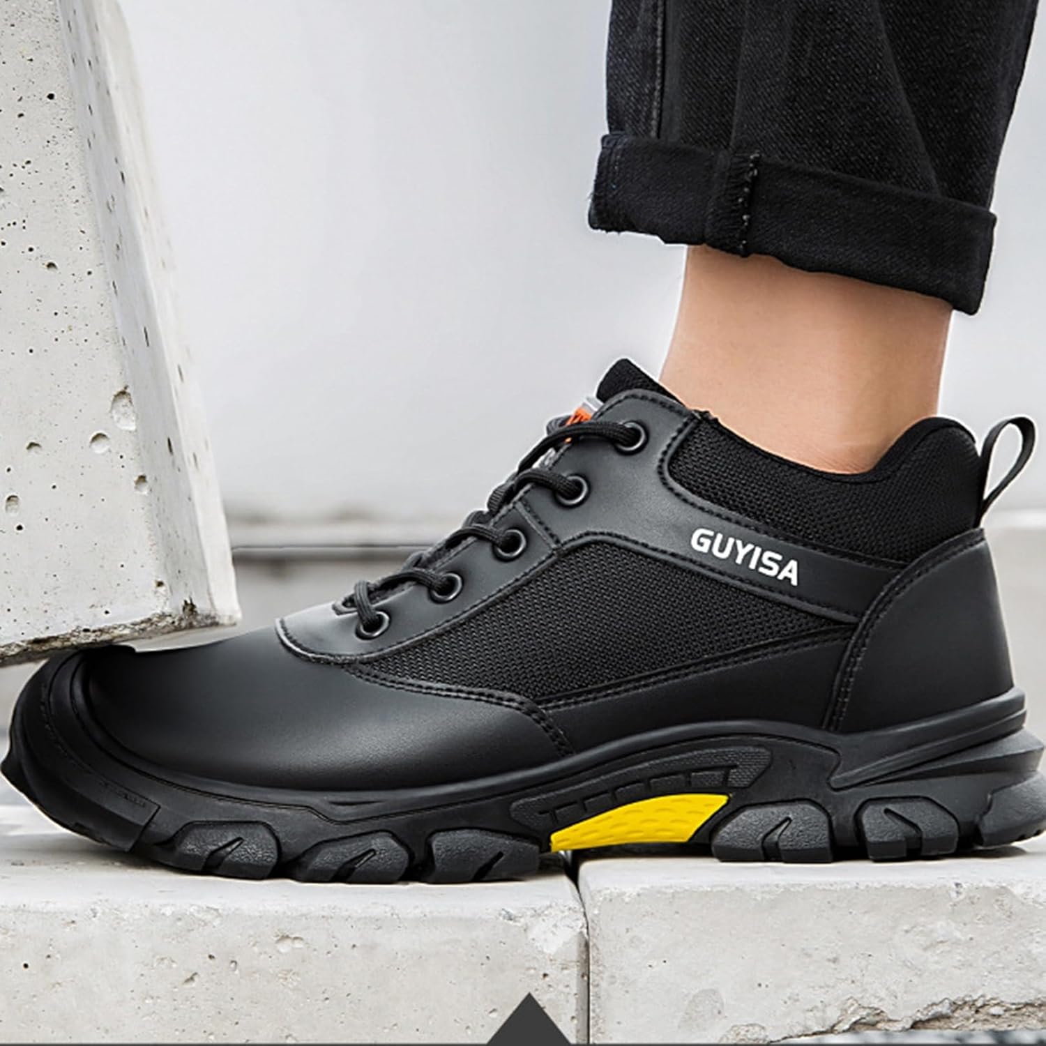 [Muluso] 安全靴 スニーカー 作業靴 メンズ 鋼先芯 防刺 絶縁靴 釘踏み抜き防止 耐滑 耐油 衝撃防止 セーフティシューズ