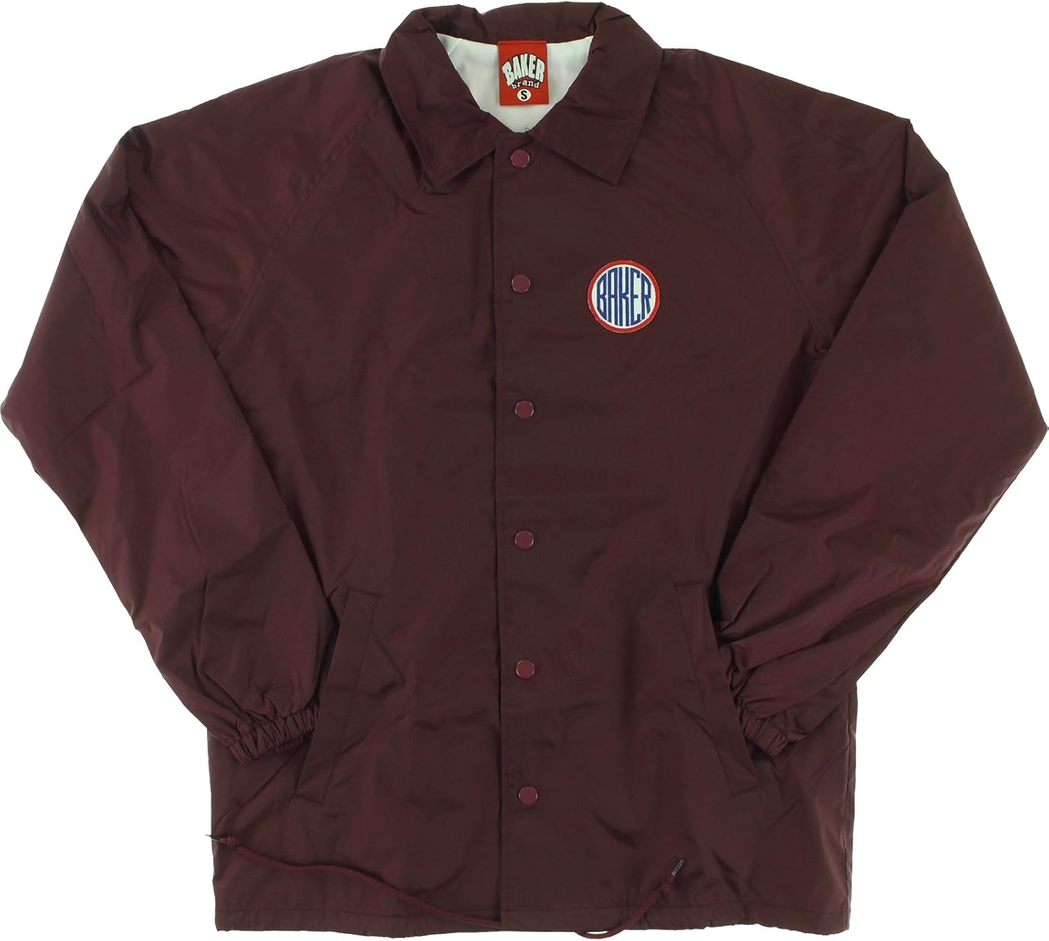 Baker ROTC Coaches Jacket Maroon Large Clothing, Shoes