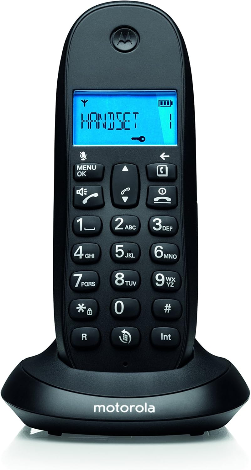 Motorola C1001LB+ telephones (DECT telephone, Desk, Black, Digital