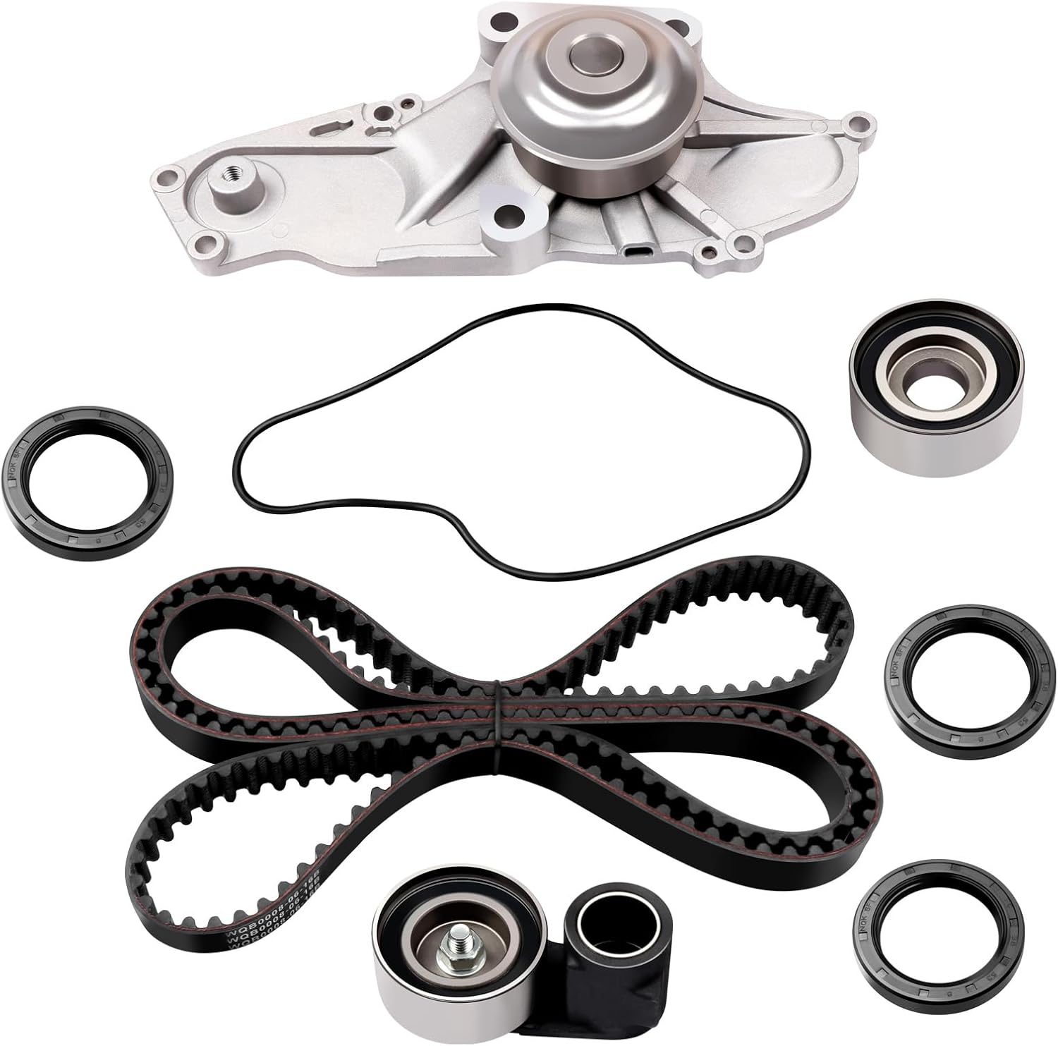 ECCPP Timing Belt Kit with Water Pump Compatible For Acura MDX RL TL For Accord 2005-2009 For Honda Odyssey Pilot,2006-2008 For Honda Ridgeline 2004-2007 For Saturn Vue TBK329 WP135-1530 TS26329