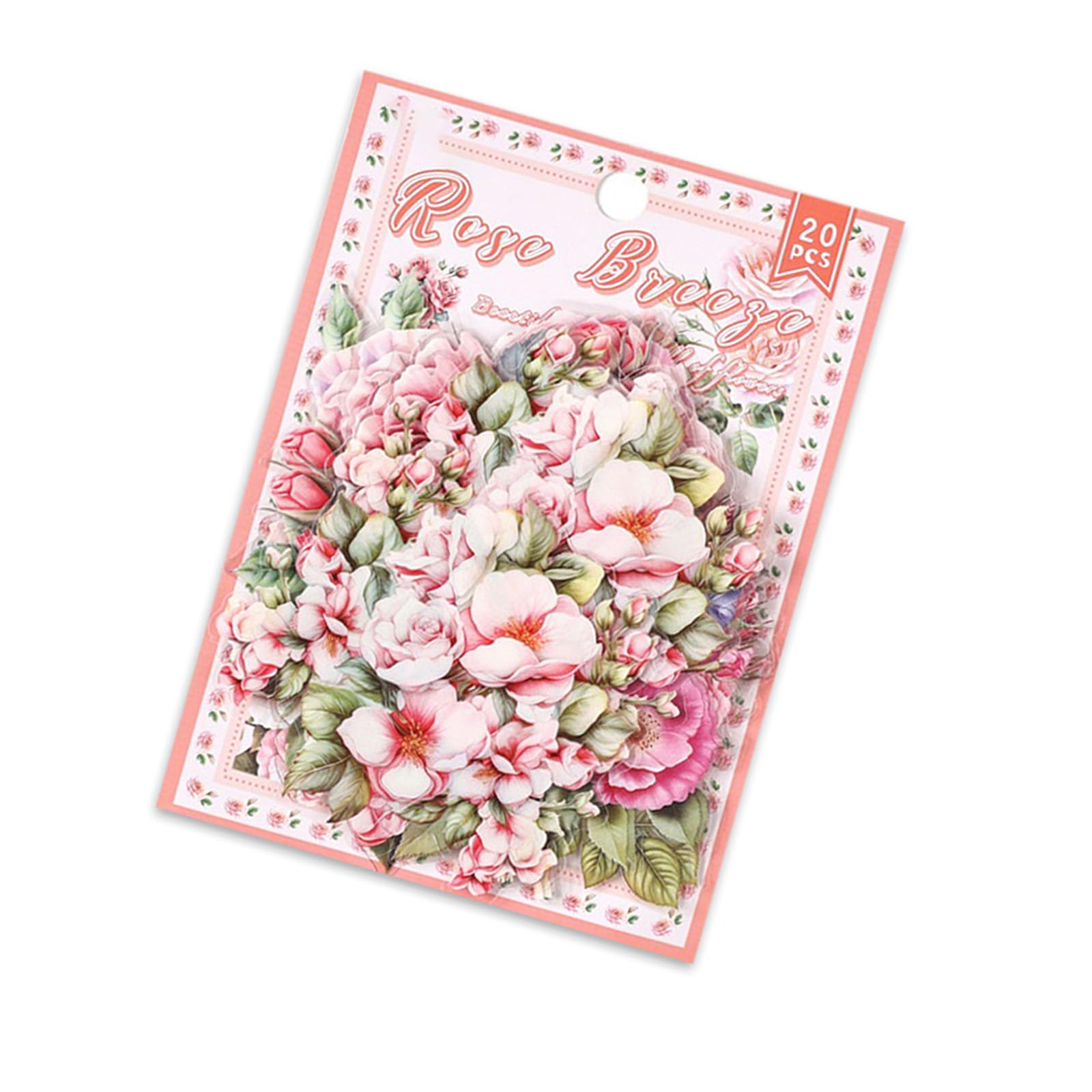 20Counts Flower Plant Sticker Water Resistant Aesthetic Sticker for Art Scrapbooking Journal Phone Guitar Laptop Scrapbook