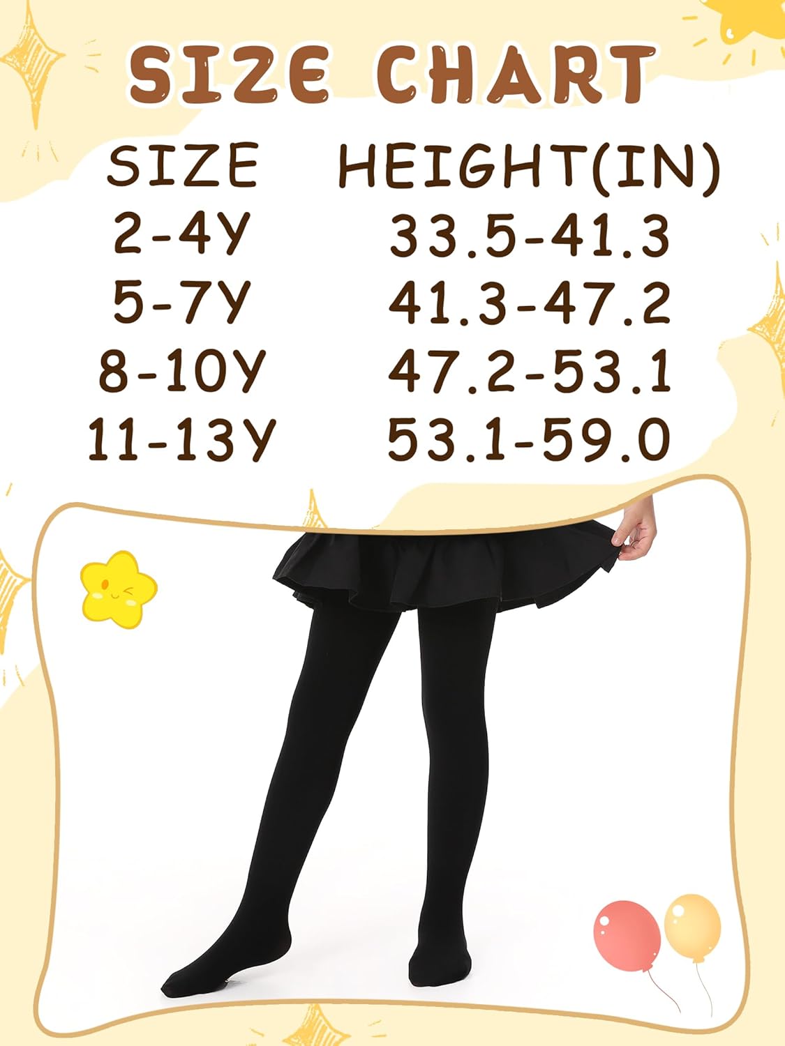 MERYLURE Fleece Lined Tights for Girls Winter Warm Kids Thermal Tights Toddler Ballet Dance Thick Leggings - Image 7