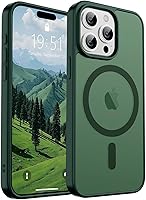 Vista 287 de SUPFINE - Funda magnética para iPhone 13 Pro Max (compatible con MagSafe), (protección contra caídas de grado militar de 10 pies), delgada, Negro