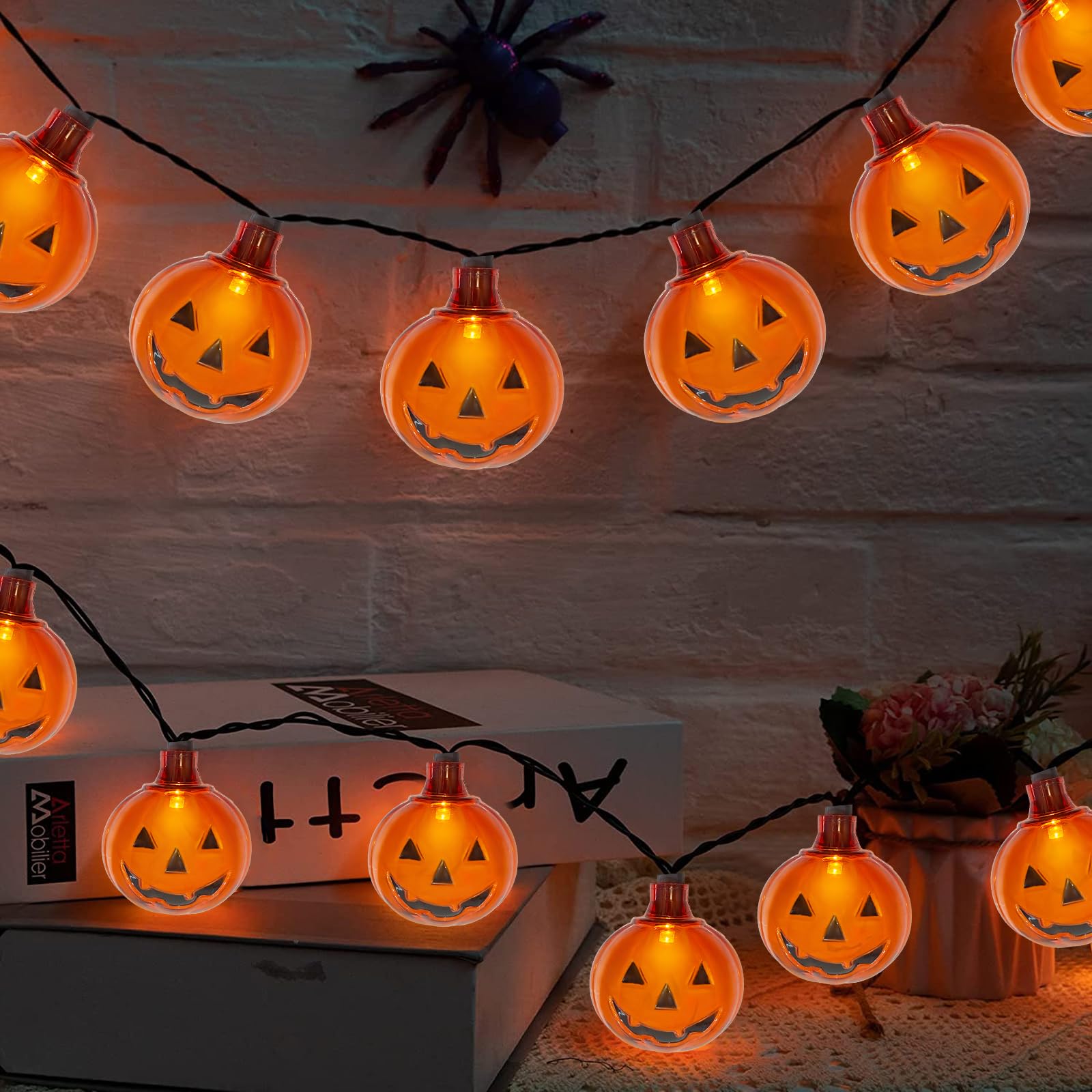 ハロウィン Halloween Pumpkin with LED Lights Amazon.com: Led Pumpkin Lights for Halloween Decorations