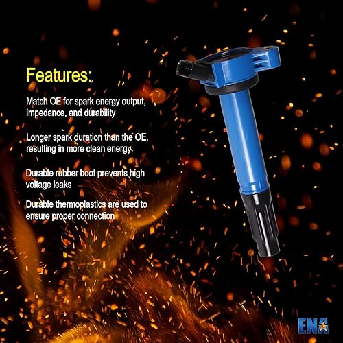 Miniatura 4 de ENA Paquete de 6 bujías de bobina de encendido azul 3.5 V6 compatibles con Lexus Toyota Avalon Highlander Camry Highlander RAV4 Sienna Venza RX450h