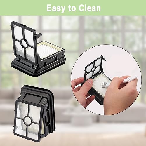 Miniatura 6 de Bvhonwe Paquete de 8 piezas de repuesto para aspiradoras Bissell CrossWave Pet Pro 2306A y CrossWave serie 1785, 4 rollos de cepillo 2460, 4 filtros