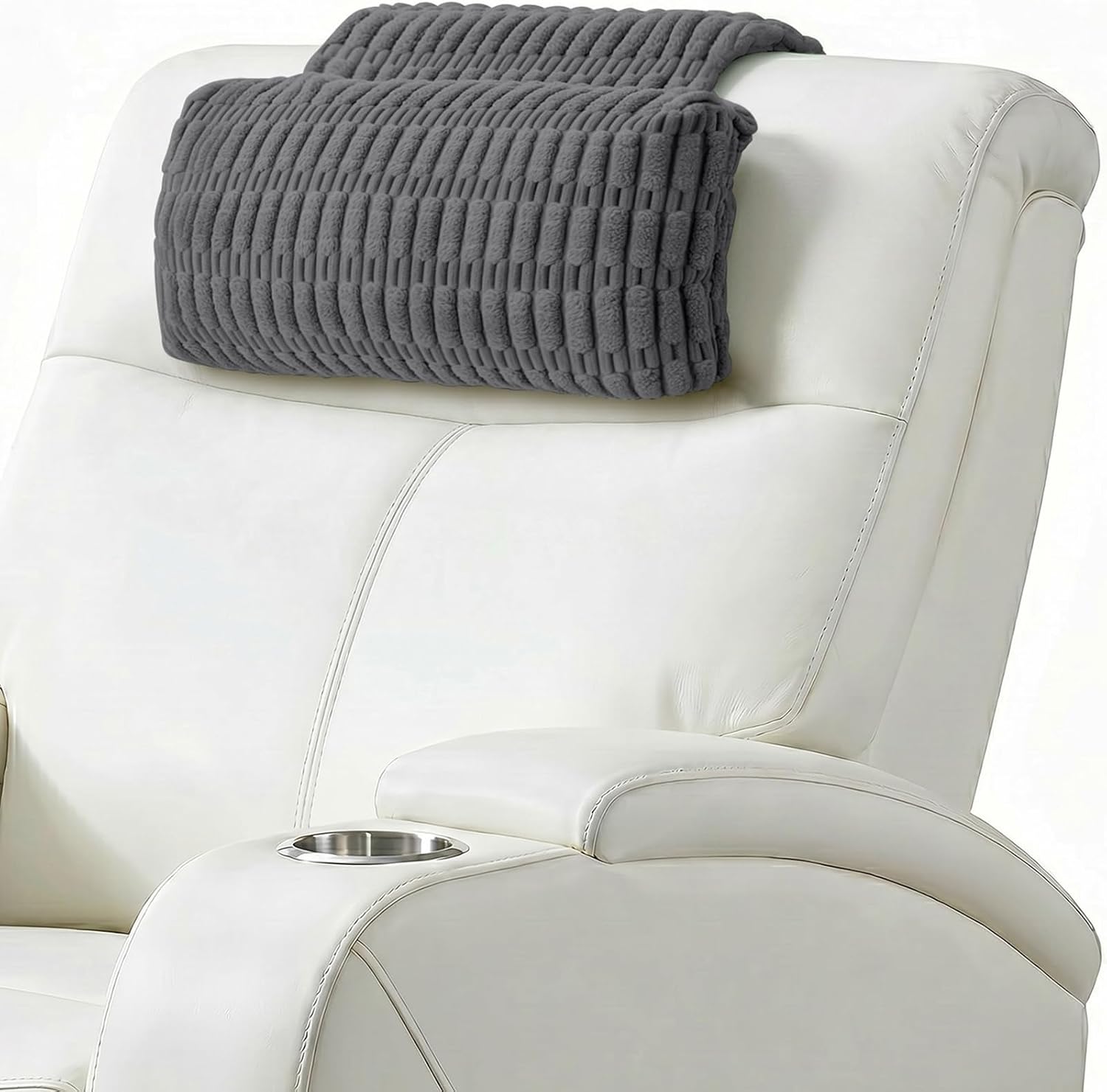 Recliner Pillow, Adjustable Neck Pillow for Recliner Chair | Soft corduroy, Weighted Non-Slip Flap, Adjustable Filling, Washable Cover, Ideal for Recliners, Sofas, Office Chairs