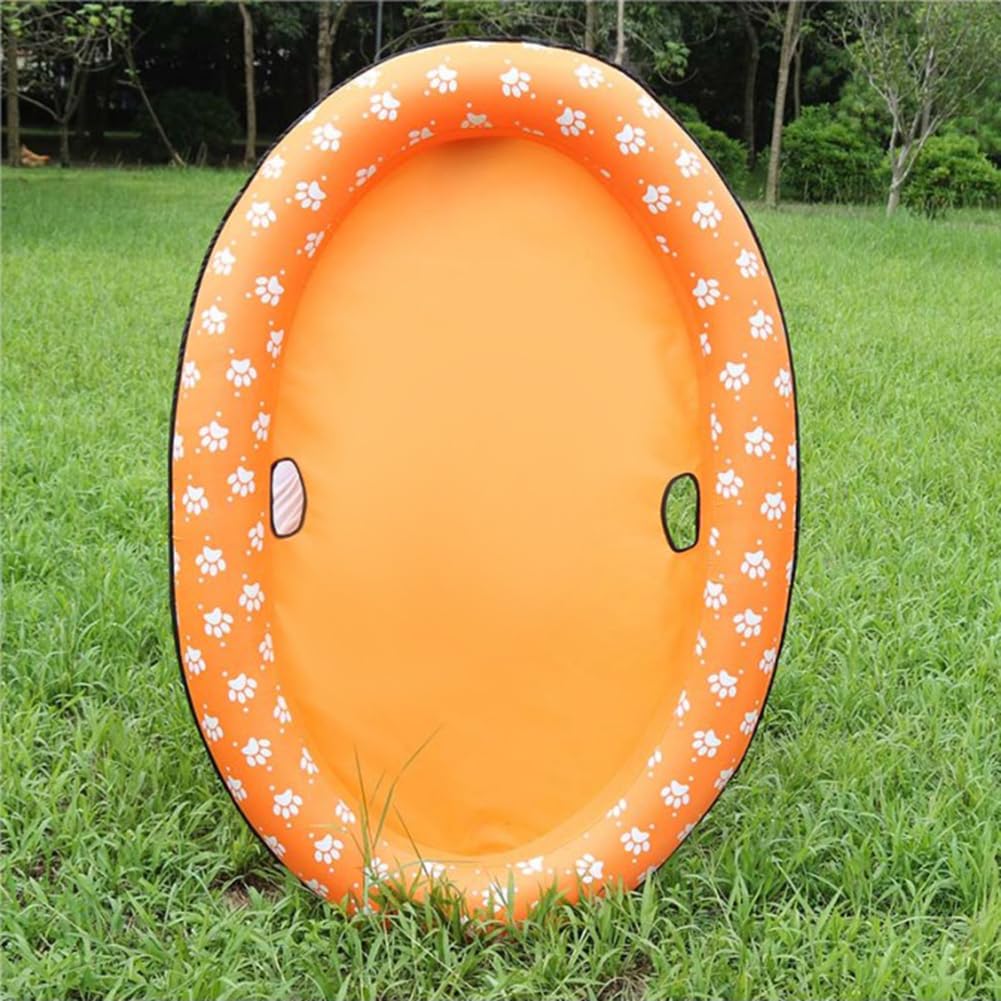 Generisch Aufblasbar Schlauchboot Hunde Boot Haustierfloß Aufblasbares Hundefloß Katzenwasser Floatie Matte Haustier Luftmatratze Schwimmbad Sommerpool Spielzeug 140 X 96 cm