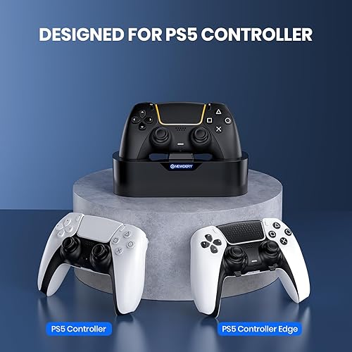 Miniatura 4 de NEWDERY PS5 Controller Charger Station, Fast Charging Dock for PlayStation 5 Controllers, Single Controller Charging Stand Replacement for PS5 Negro