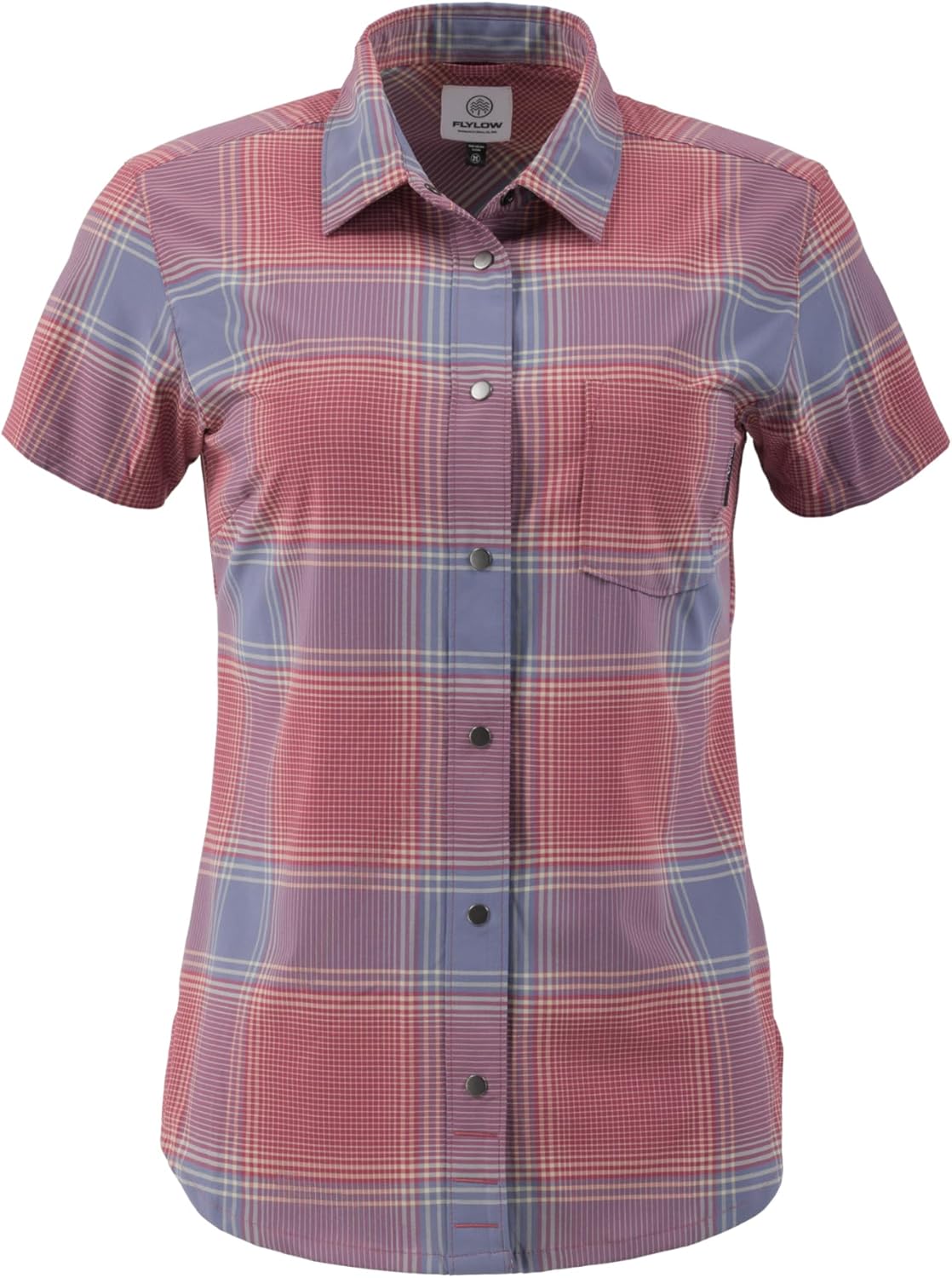 Flylow Women's Anderson Shirt - Plaid Button-Up Short-Sleeve Shirt for Mountain Biking & Casual Wear