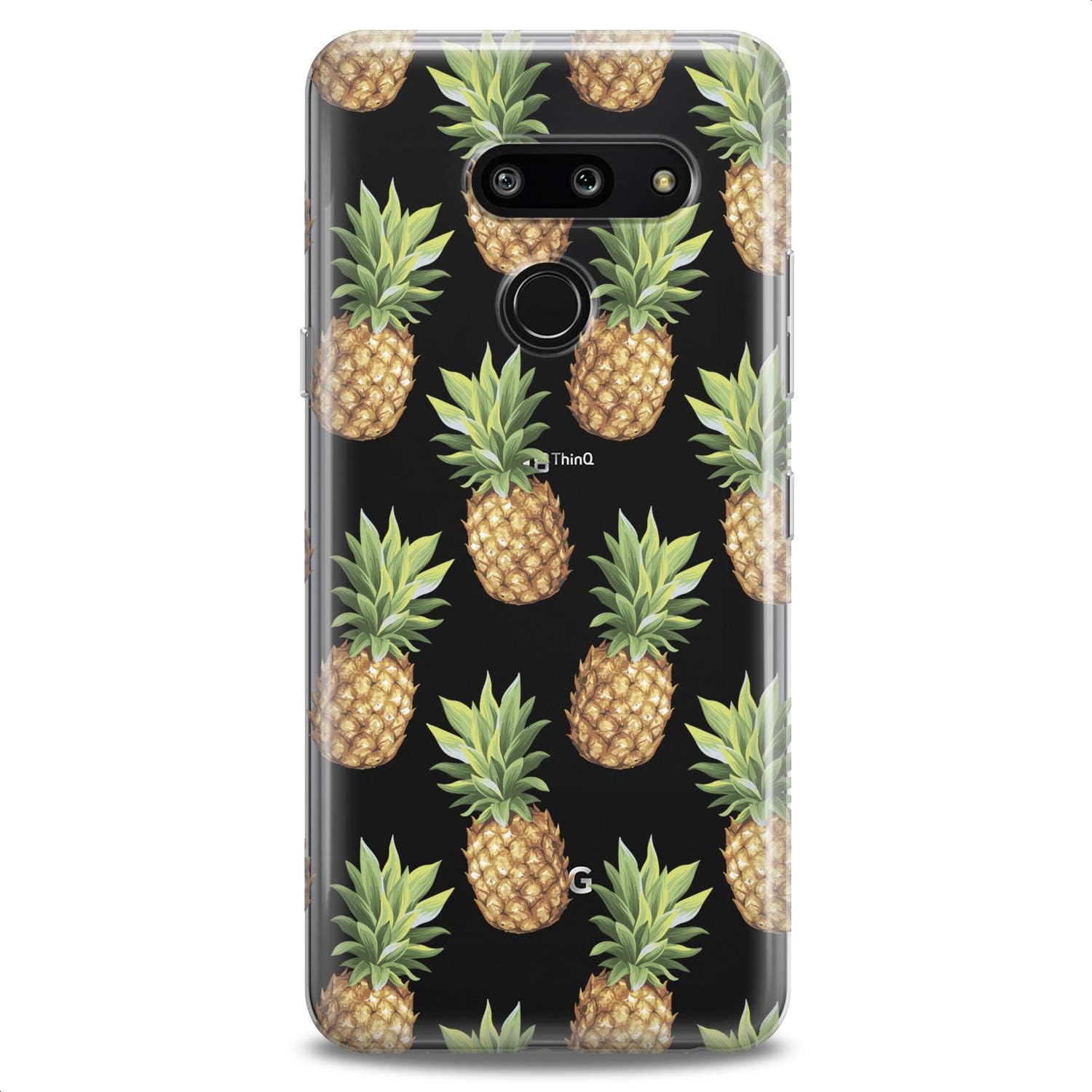 TPU Case Replacement for LG Stylo 6 K61 K51S K42 K30 K20 Stylo 5 K40 K11 K10 K8 Fruits Tropical Phone Cute Slim fit Kawaii Cute Teen Print Pattern Design Clear Flexible Silicone Soft Pineapple image 3