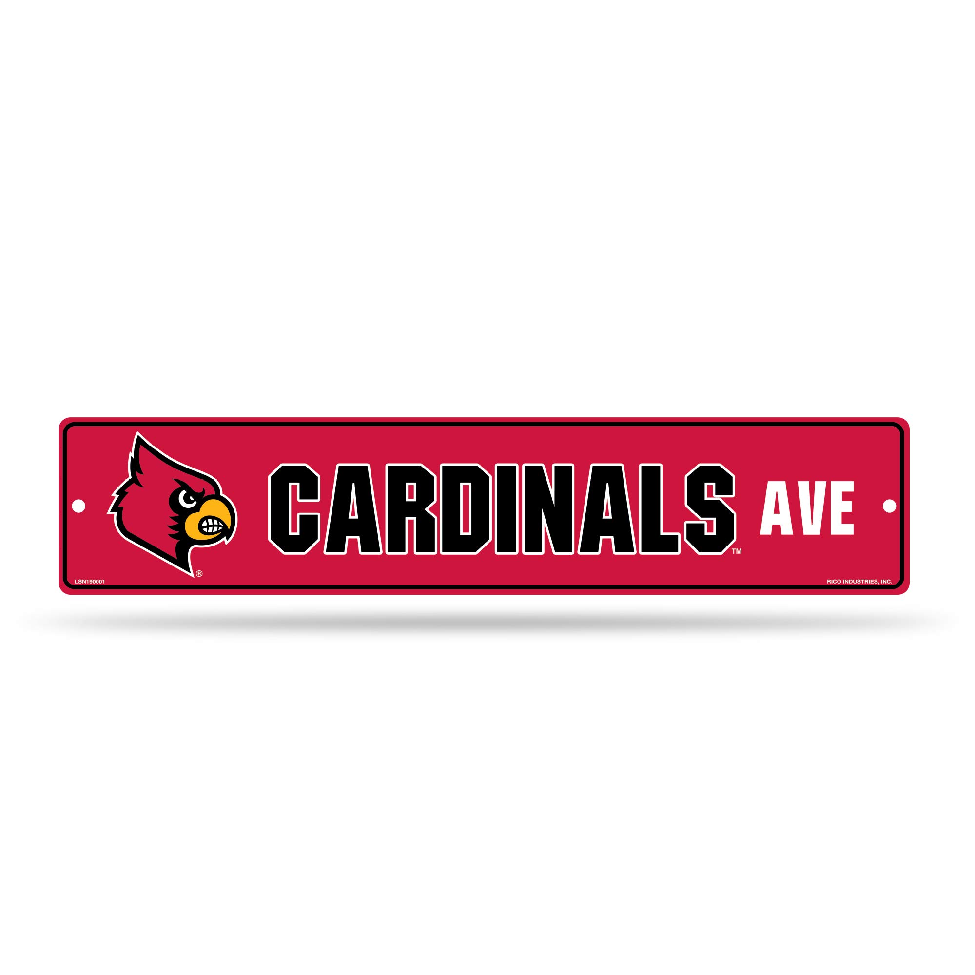 Rico Industries NCAA Louisville Cardinals Street Sign, 5 x 24-inches