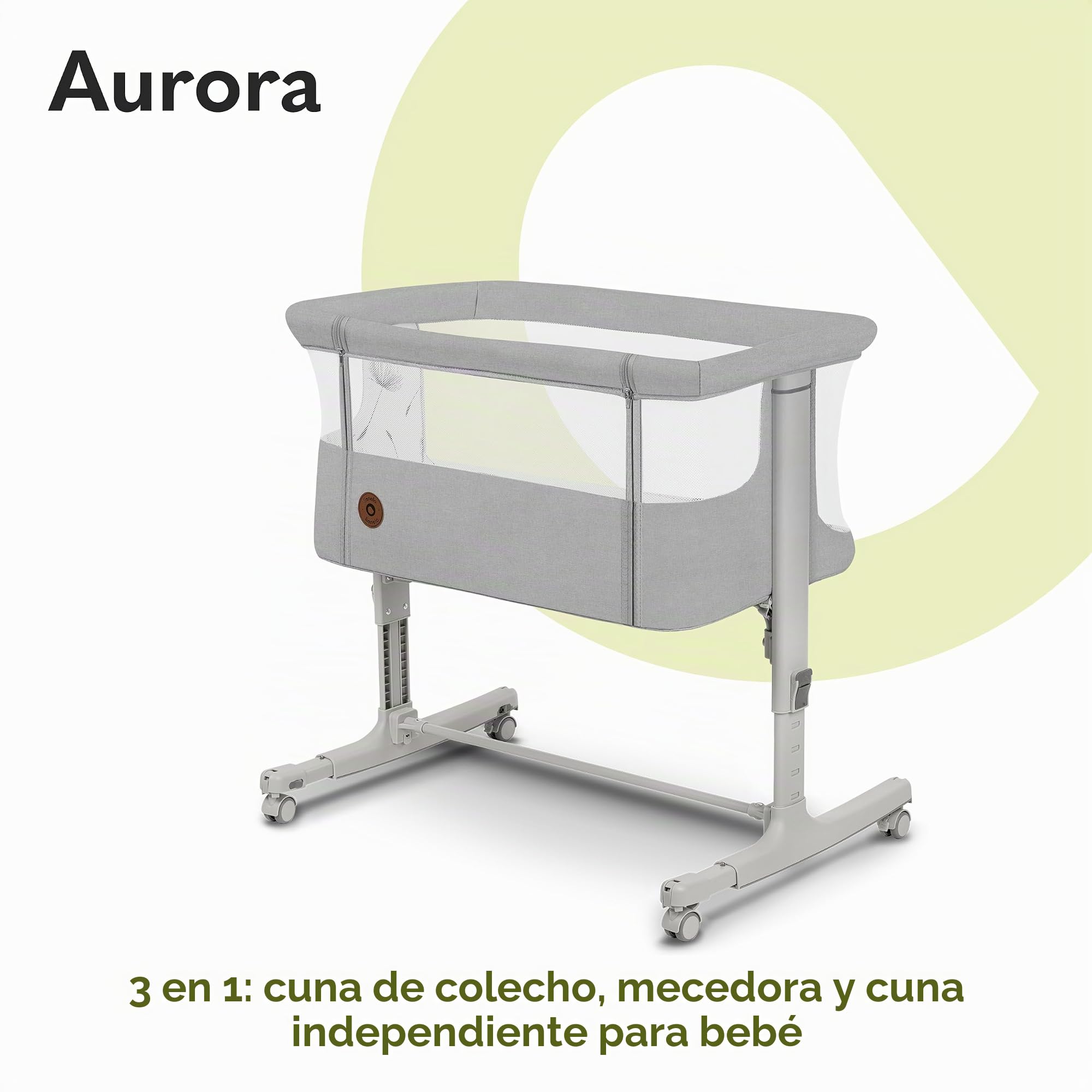 lionelo Aurora - Cuna de Noche 3 en 1 y Cuna de Viaje Desde el Nacimiento
